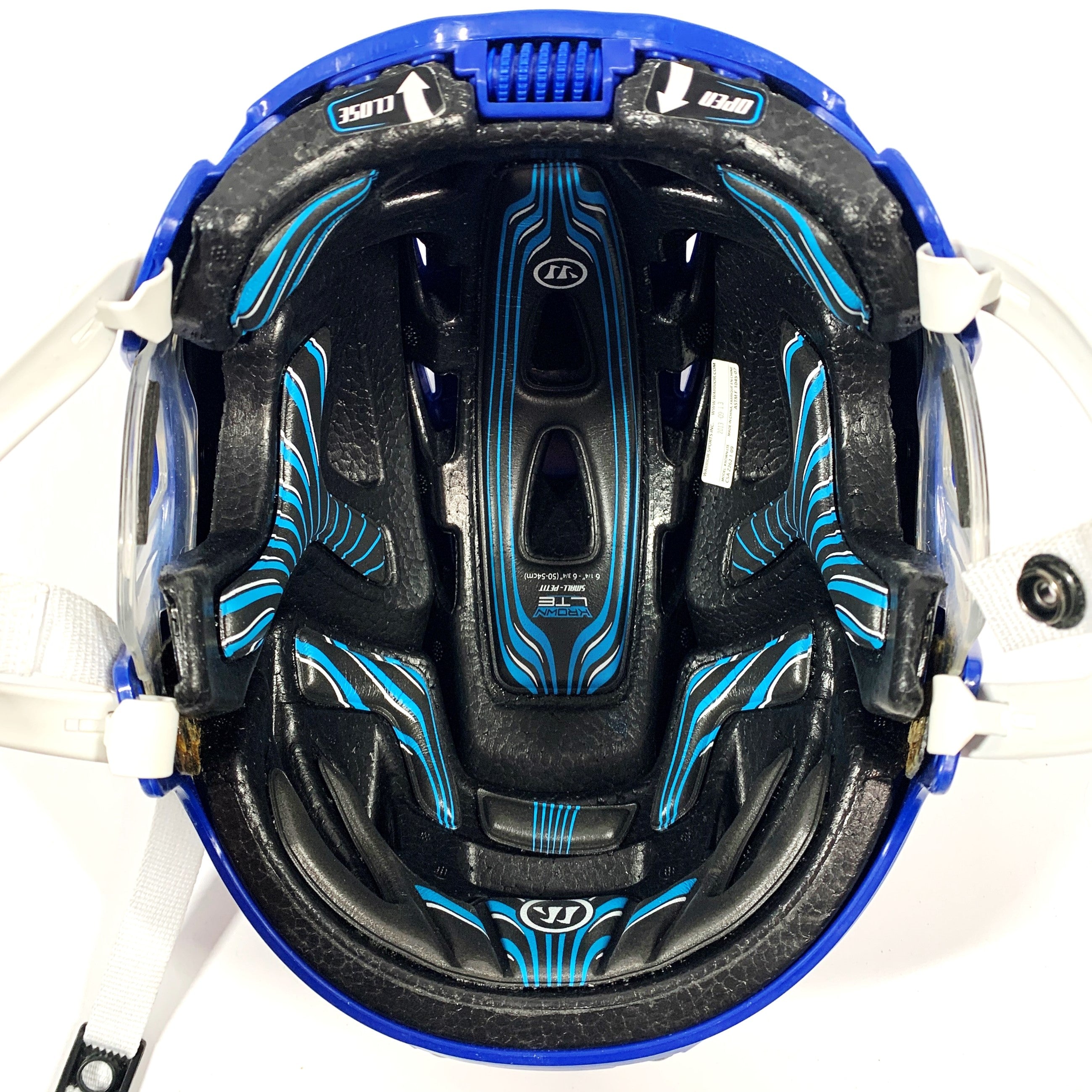 Warrior Krown - Casque de hockey (bleu)